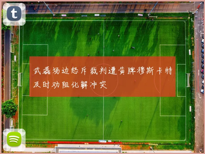 武磊场边怒斥裁判遭黄牌穆斯卡特及时劝阻化解冲突
